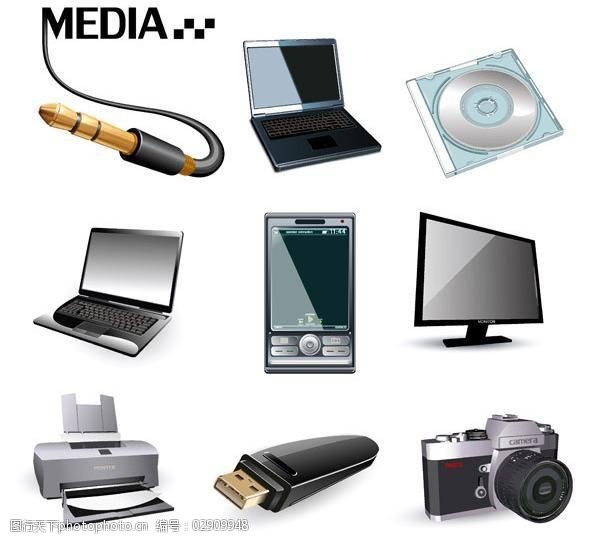 數(shù)碼產(chǎn)品圖標 融合功能與美學的視覺符號